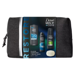 Dove Men+Care Clean Comfort + Wash Bag Gift Set
