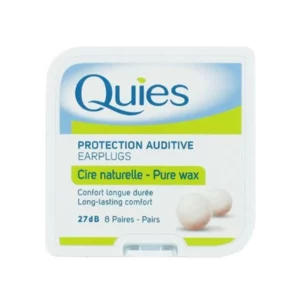 Quies Pure Wax Ear Plugs - 8 Pairs