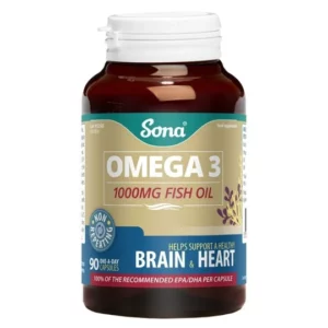 Sona Omega 3 1000mg Fish Oil Capsules 90 Pack